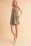 Aemi+Co Plaid Square Neck Romper - Trendsi - Flyclothing LLC