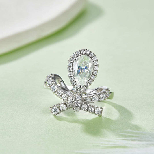 1 Carat Moissanite Zircon 925 Sterling Silver Ring - Trendsi - Flyclothing LLC