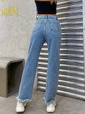 Raw Hem Jeans with Pockets - Trendsi - Flyclothing LLC