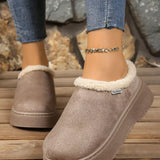 Plush Lined Platform Boots - Trendsi - Flyclothing LLC