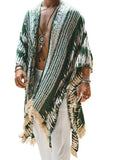 Men's Full Size Fringe Open Front Cover-Up Plus Size - Trendsi - Flyclothing LLC