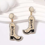 Bride Boot Dangle Earrings - Trendsi - Flyclothing LLC