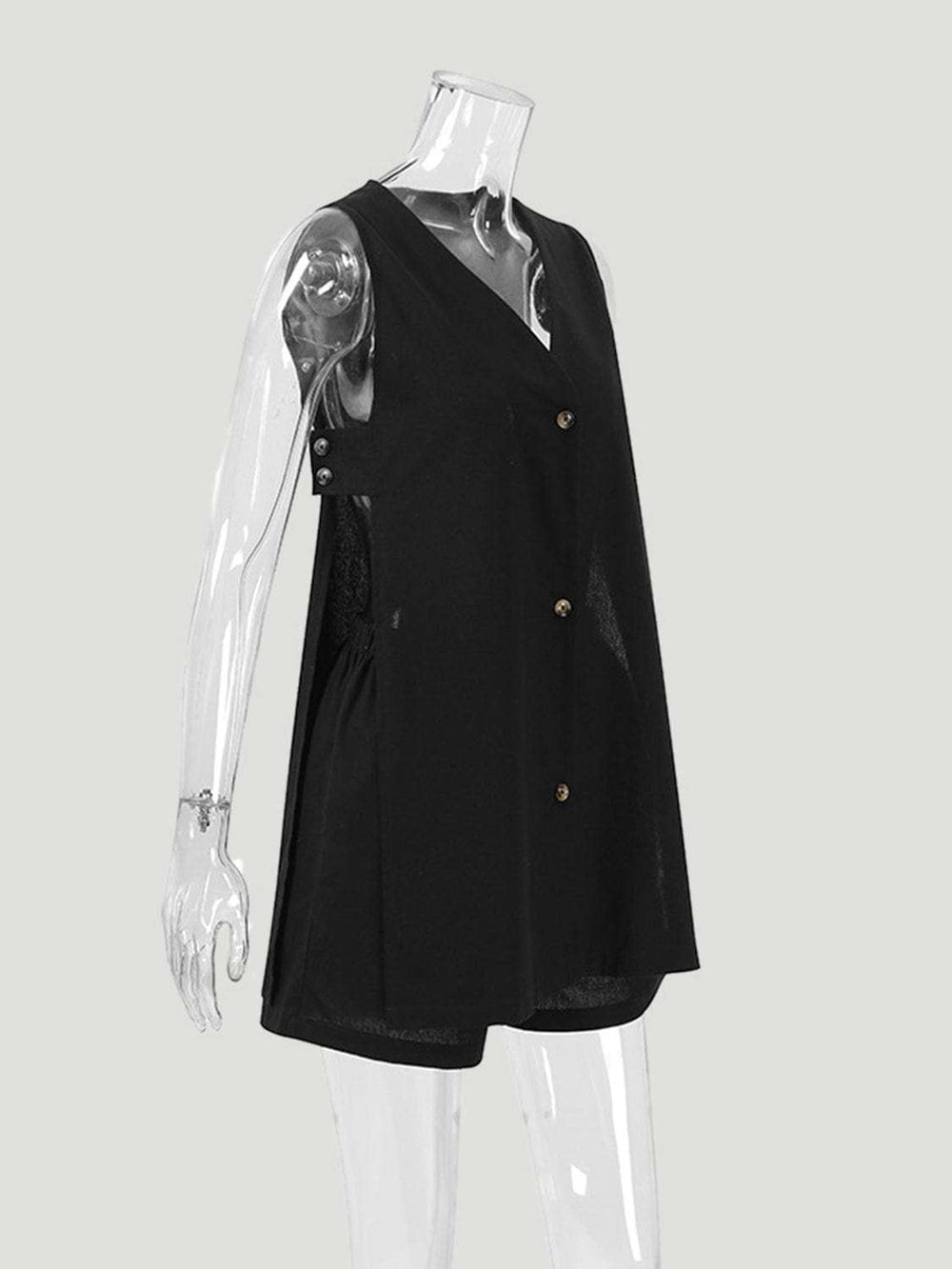 Full Size Button Up Top and Shorts Set - Trendsi - Flyclothing LLC