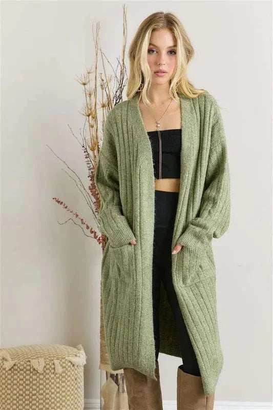 ADORA Super Soft Rib Knit Cardigan - Trendsi - Flyclothing LLC