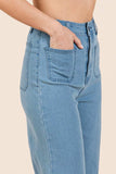 Mittoshop High Waist Wide Leg Jeans - Trendsi - Flyclothing LLC