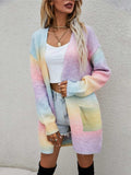 Angel Wings Full Size Pocketed Open Front Gradient Cardigan - Trendsi - Flyclothing LLC