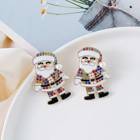 Rhinestone Alloy Earrings - Trendsi - Flyclothing LLC