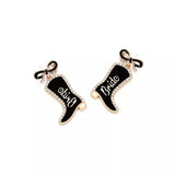 Cowgirl Boot Dangle Earrings with Bow - Trendsi - Flyclothing LLC