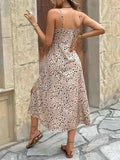 Slit Square Neck Midi Cami Dress - Trendsi - Flyclothing LLC