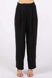 GeeGee High-Waisted Pleated Pants - Trendsi - Flyclothing LLC