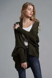 Open Front Batwing Sleeve Cardigan - Trendsi - Flyclothing LLC