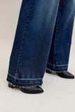 Judy Blue High Waist Palazzo Jeans with Front Patch Pockets - Trendsi - Flyclothing LLC