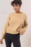 HYFVE Round Neck Dropped Shoulder Ribbed Sweater - Trendsi - Flyclothing LLC