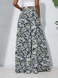 Printed High Waist Wide Leg Pants - Trendsi - Flyclothing LLC