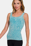 Zenana Ribbed Scoop Neck Tank - Trendsi - Flyclothing LLC
