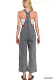 Zenana Washed Knot Strap Pockets Jumpsuit - Trendsi - Flyclothing LLC