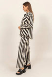 HYFVE Striped Button Up Shirt and Pants Set - Trendsi - Flyclothing LLC