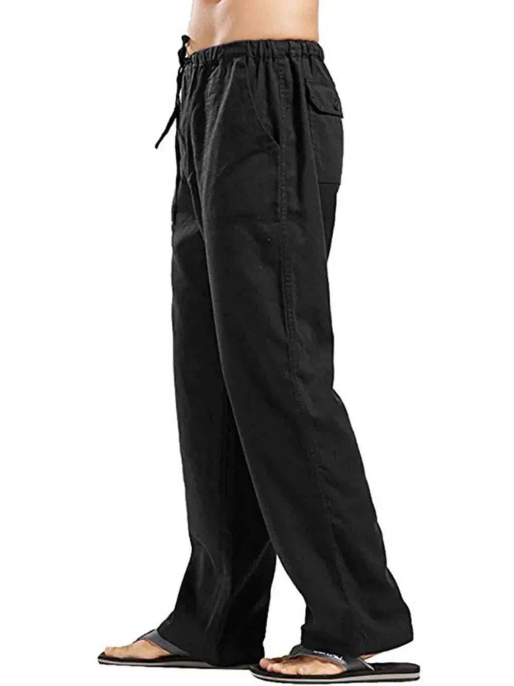 Men's Full Size Drawstring Pants with Pockets Plus Size - Trendsi - Flyclothing LLC