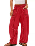Drawstring Wide Leg Pants - Trendsi - Flyclothing LLC
