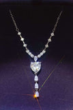 3 Carat Moissanite 925 Sterling Silver Drop Necklace - Trendsi - Flyclothing LLC