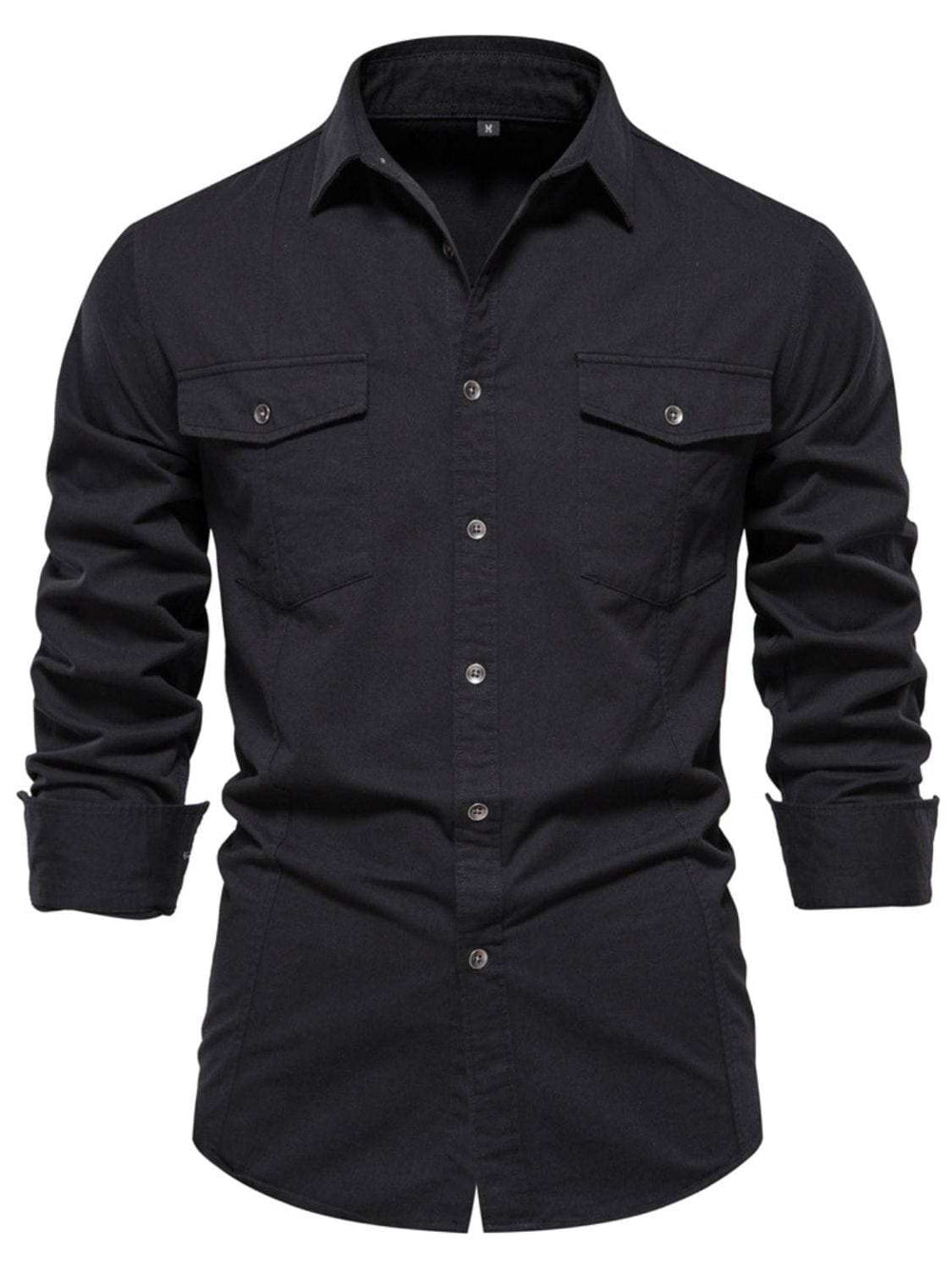 Men's Button Down Collared Neck Shirt - Trendsi - Flyclothing LLC