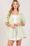 SAGE + FIG Striped Button Up Long Sleeve Shirt - Trendsi - Flyclothing LLC