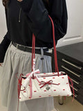 Bow Print Shoulder Bag - Trendsi - Flyclothing LLC