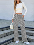 Lovelet Striped Wide Leg Pants - Trendsi - Flyclothing LLC