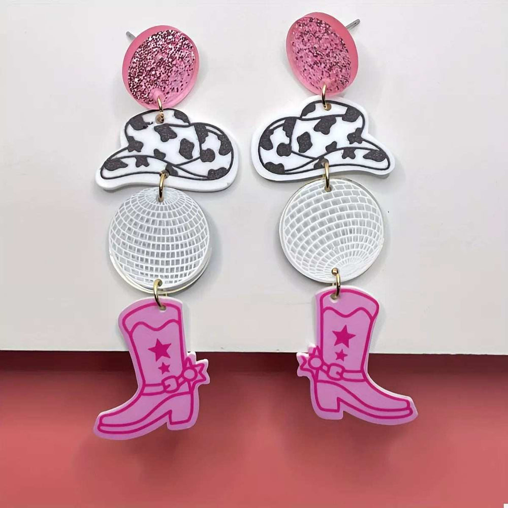 Cowgirl Boots Dangle Earrings - Trendsi - Flyclothing LLC