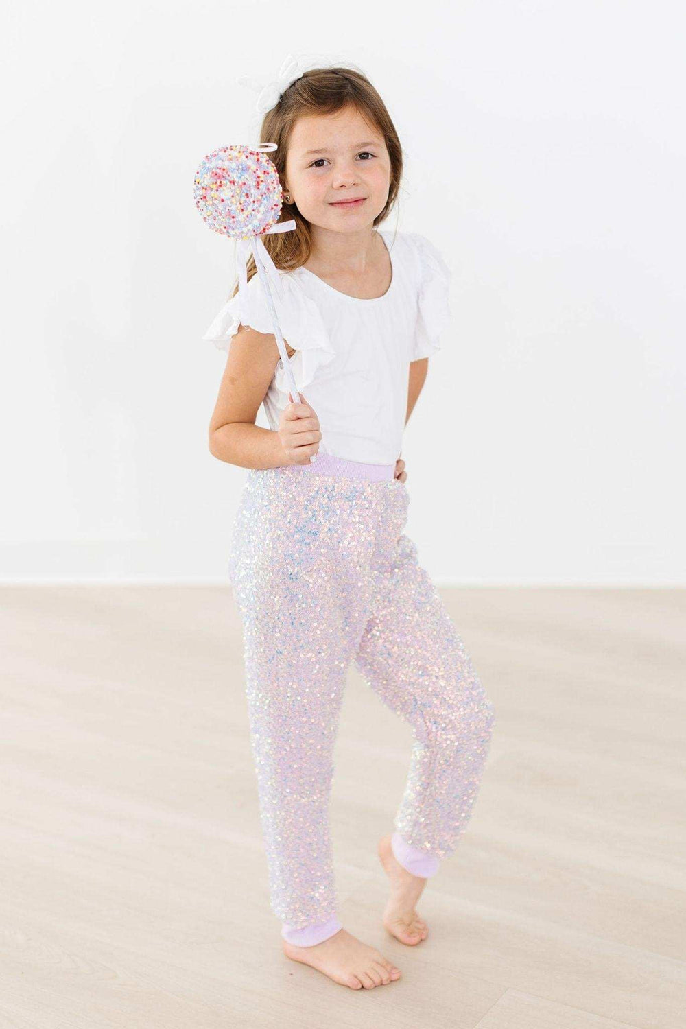 Lavender Sequin Joggers - Mila & Rose ® - Flyclothing LLC