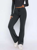 V-Neck Long Sleeve Top and Pants Set - Trendsi - Flyclothing LLC