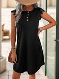 Lace Detail Cap Sleeve Mini Dress - Trendsi - Flyclothing LLC