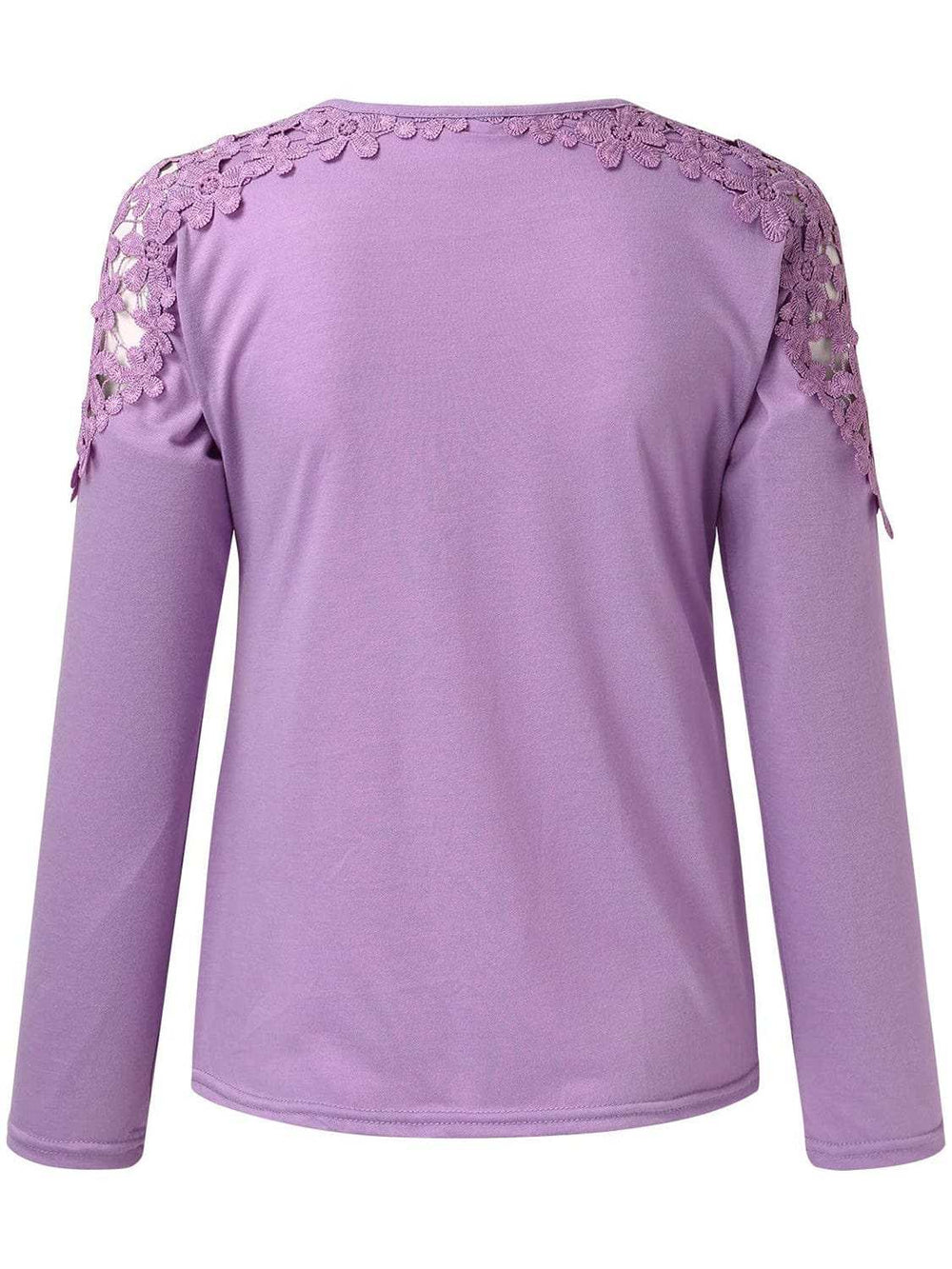 Full Size Cutout Round Neck Long Sleeve T-Shirt - Trendsi - Flyclothing LLC