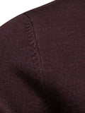 Men's Mock Neck Long Sleeve Sweater - Trendsi - Flyclothing LLC