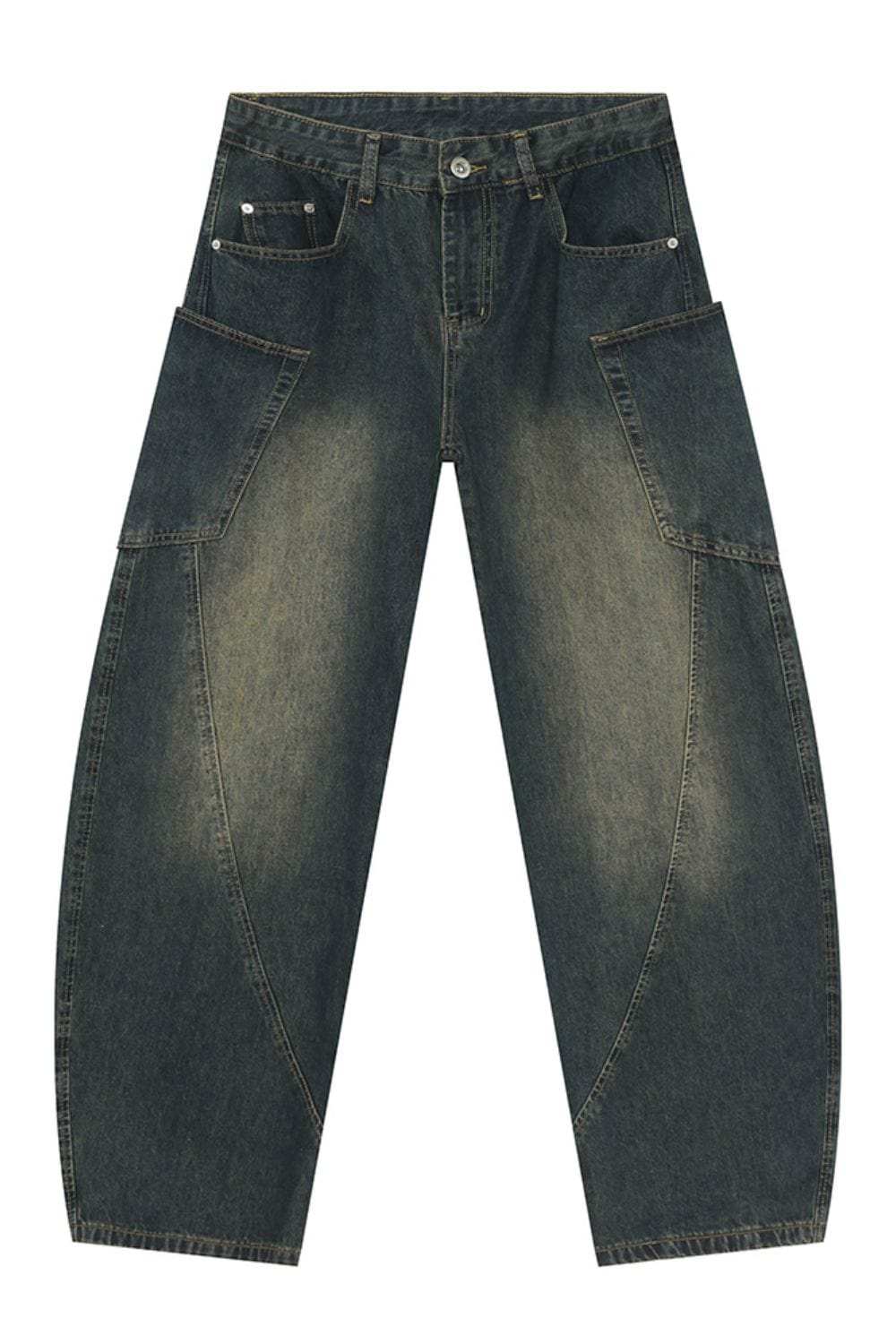 Mid Rise Waist Jeans with Pockets - Trendsi - Flyclothing LLC
