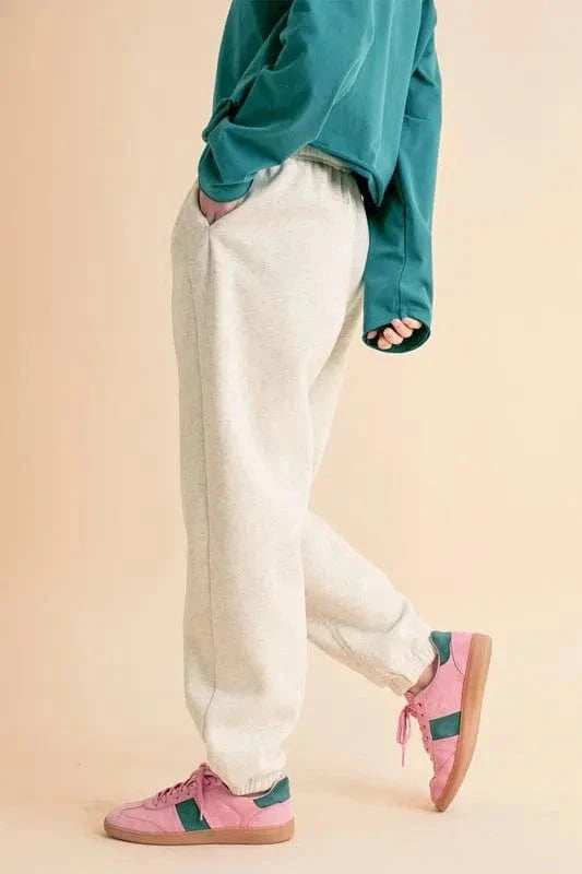 Aemi+Co Drawstring Elastic Waist Joggers - Trendsi - Flyclothing LLC