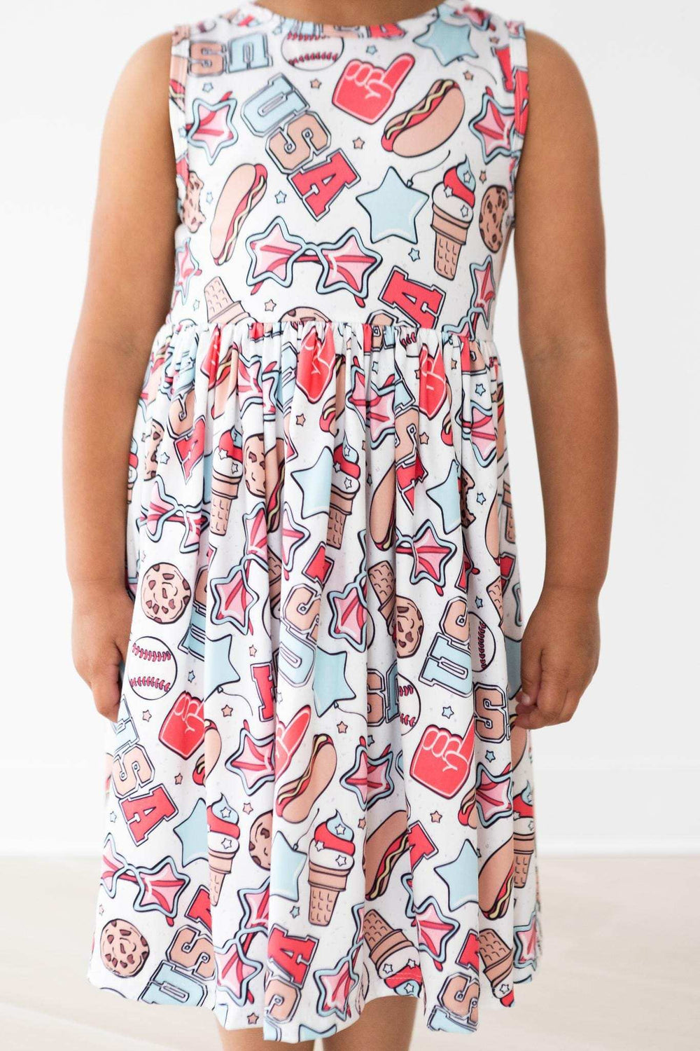 Red, White & BBQ Tank Twirl Dress - Mila & Rose ® - Flyclothing LLC