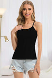 Scoop Neck Spaghetti Strap Cami - Trendsi - Flyclothing LLC