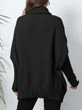 Turtleneck Long Sleeve Sweater - Trendsi - Flyclothing LLC