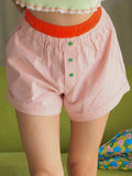 Striped Elastic Waist Shorts - Trendsi - Flyclothing LLC