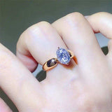2 Carat Moissanite 925 Sterling Silver Ring - Trendsi - Flyclothing LLC