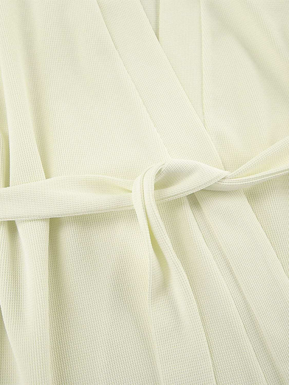 Waffle-Knit Round Neck T-Shirt, Open Front Cardigan and Shorts Set - Trendsi - Flyclothing LLC