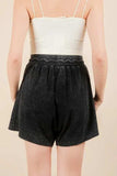 VERY J Mineral Washed Comfy Baggy Shorts - Trendsi - Flyclothing LLC