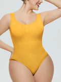 Scoop Neck Wide Strap Shaping Bodysuit - Trendsi - Flyclothing LLC