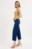 RISEN Full Size Tummy Control High Rise Crop Wide Jeans Plus Size - Trendsi - Flyclothing LLC