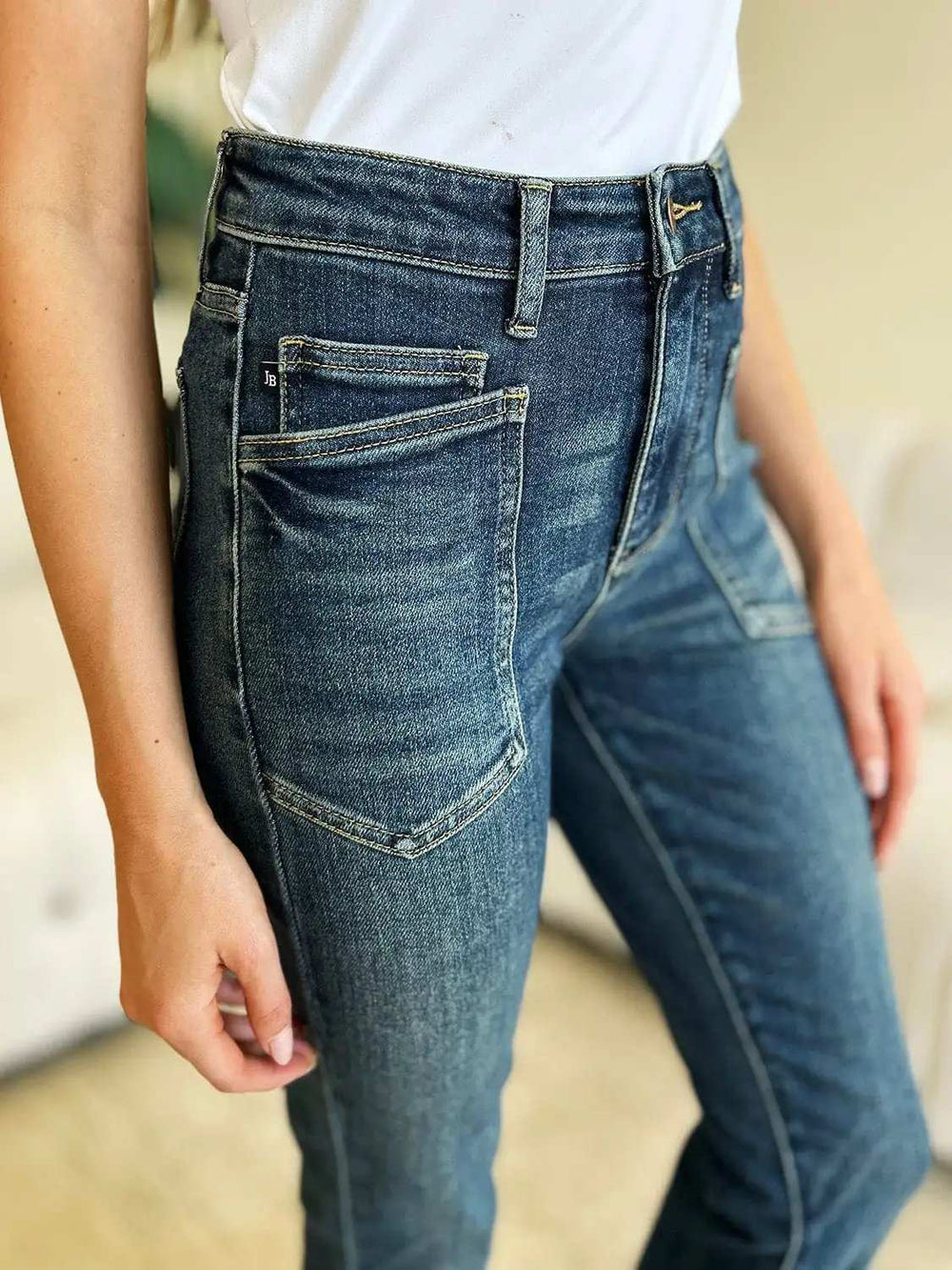 Judy Blue Full Size High Waist Skinny Jeans - Trendsi - Flyclothing LLC