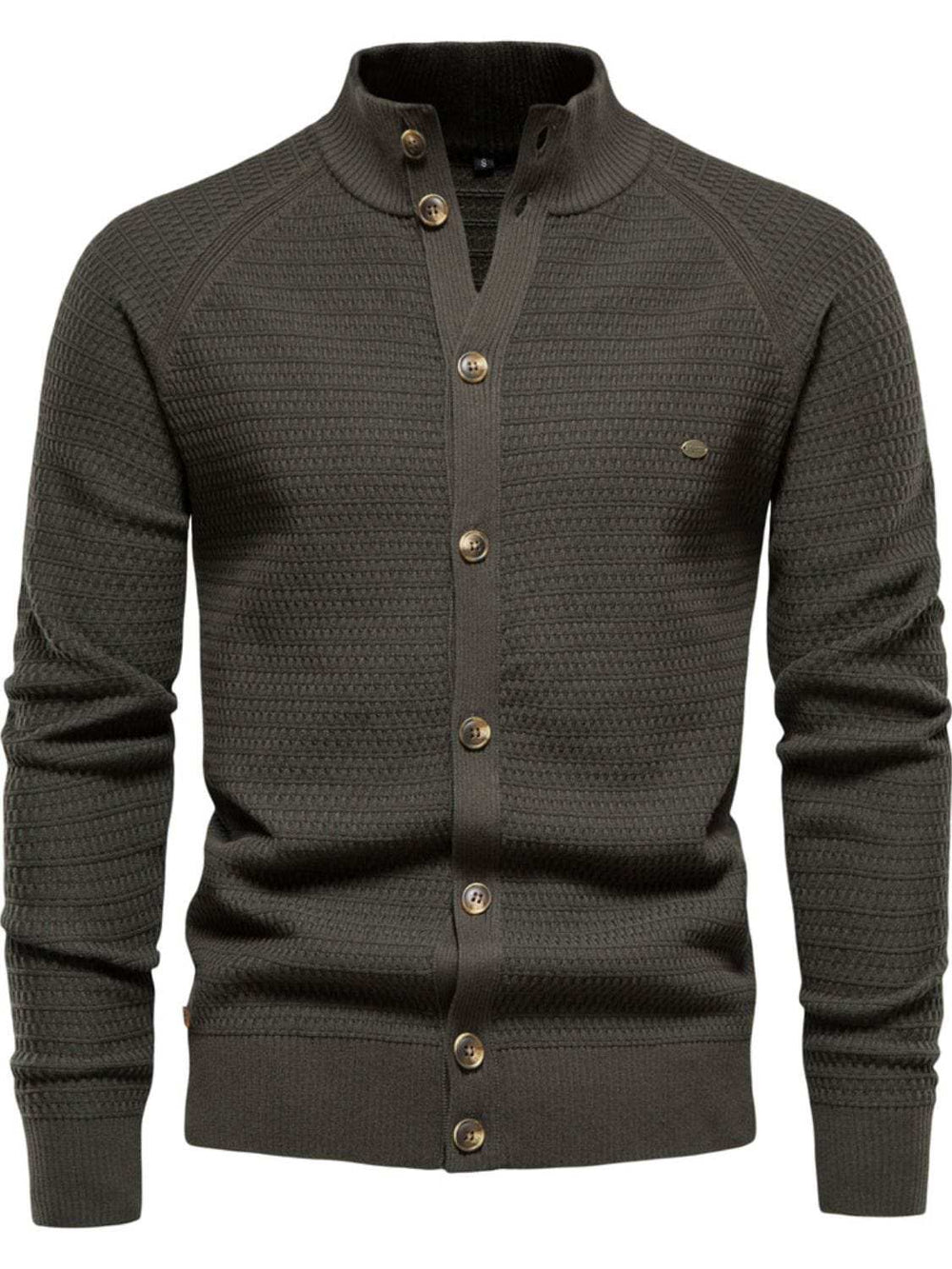 Men's Button Down Long Sleeve Cardigan - Trendsi - Flyclothing LLC
