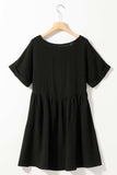 V-Neck Short Sleeve Dress - Trendsi - Flyclothing LLC