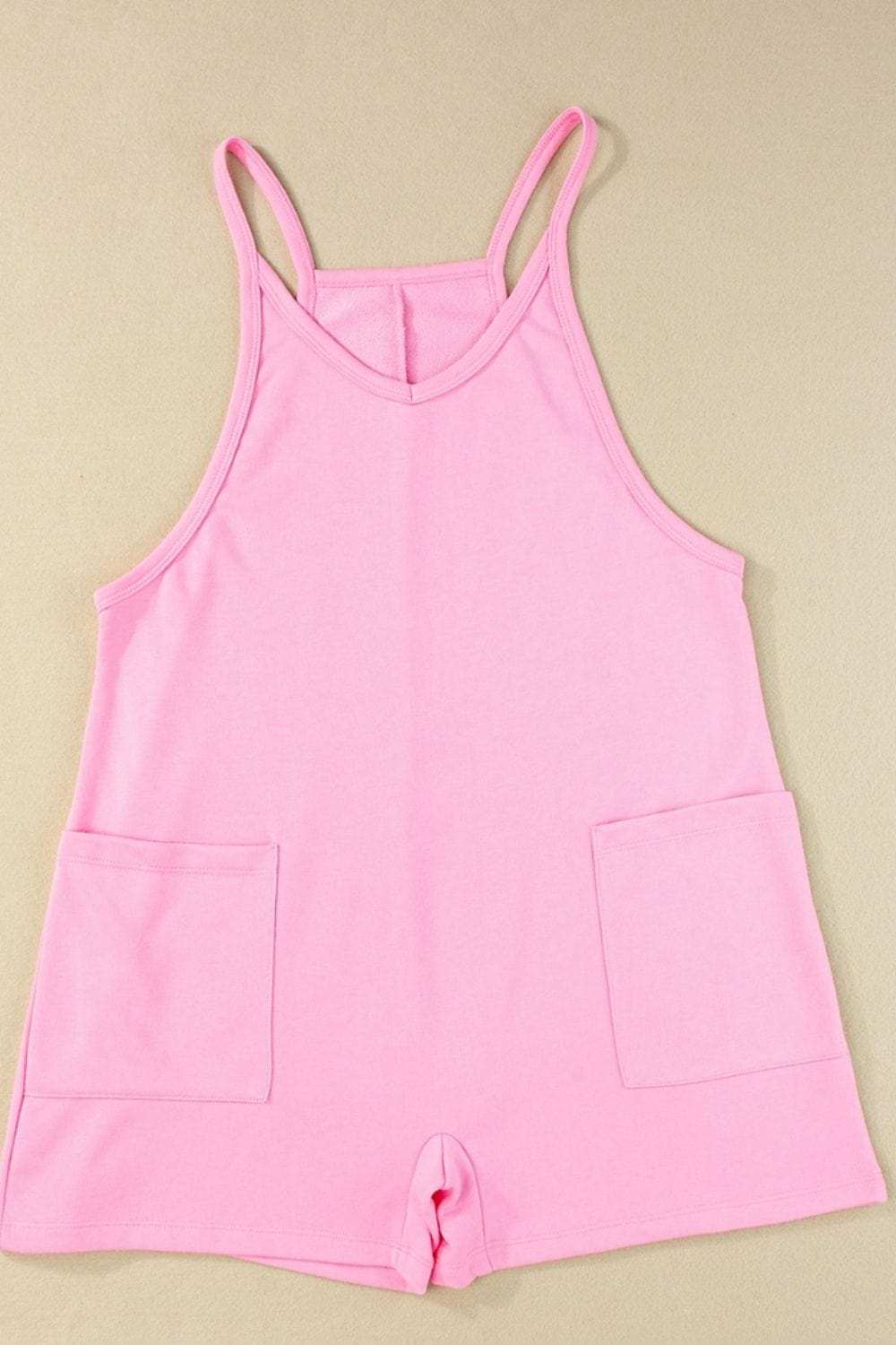 Sleeveless Romper with Pockets - Trendsi - Flyclothing LLC