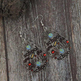 Acrylic Letter Teardrop Shape Earrings - Trendsi - Flyclothing LLC